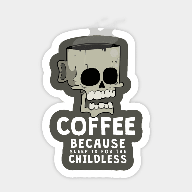 Coffee on the Brain Sticker by NamelessPC
